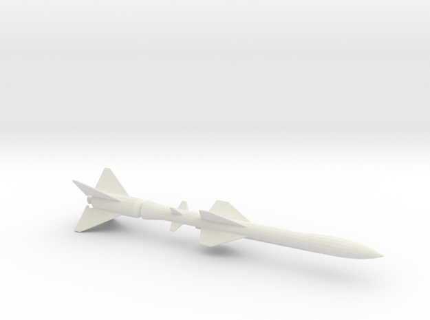 1/96 Scale SA-2C Anti-Aircraft Missile in White Natural Versatile Plastic