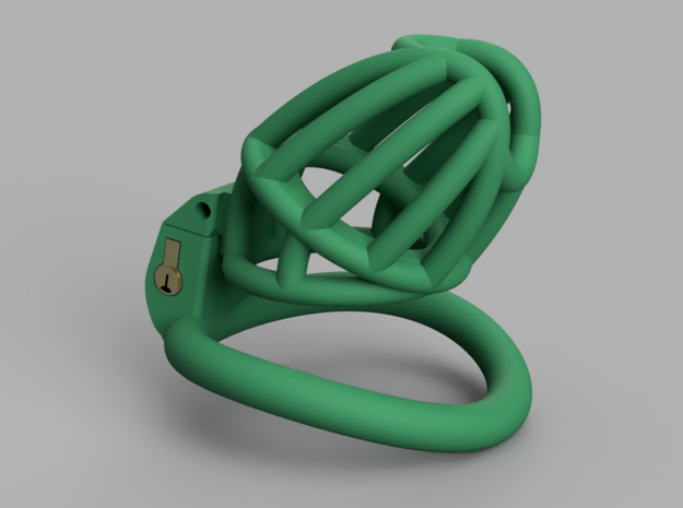 Cherry Keeper "Headlock" Cage - Standard in Green Processed Versatile Plastic: Large