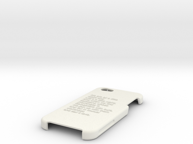 Final Iphone Case Design in White Natural Versatile Plastic