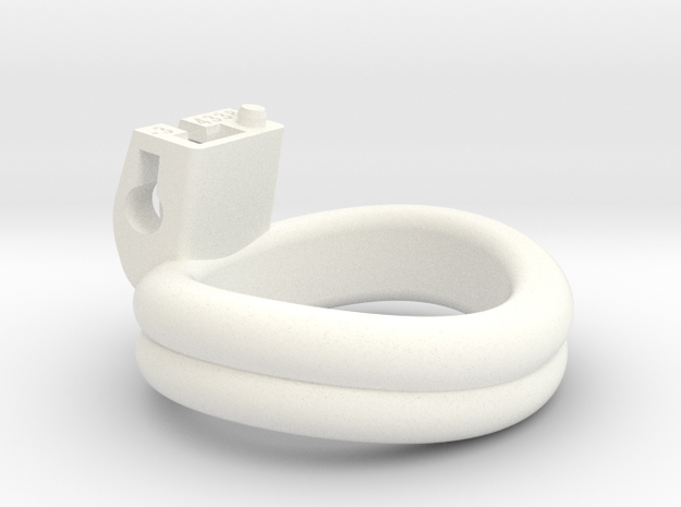 Cherry Keeper Ring - 43x38mm Double -3° (~40.5mm) in White Processed Versatile Plastic