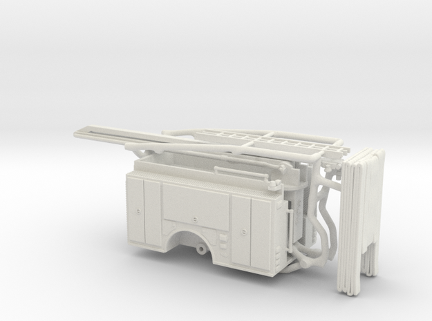 1/87 Spartan SQURT Body Compartment Doors in White Natural Versatile Plastic