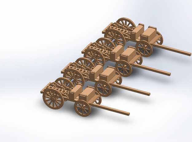 N FOUR WIRE WAGON in Tan Fine Detail Plastic