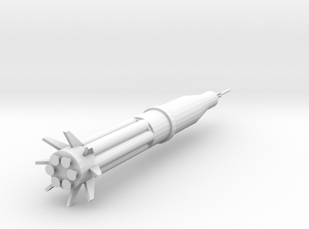 1/1000 Scale Saturn Rocket SA-205 in Tan Fine Detail Plastic