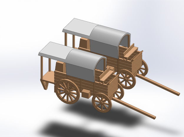 N TWO CHUCKWAGON COOK in Gray Fine Detail Plastic