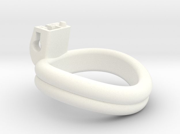 Cherry Keeper Ring - 46mm Double +2° in White Processed Versatile Plastic