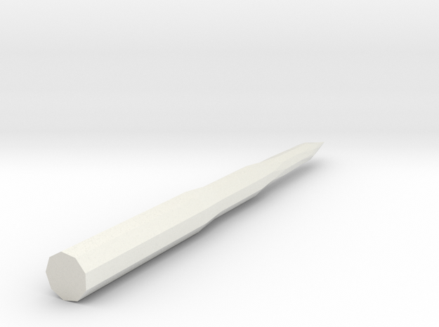 1/400 Scale Russian SS-18 Missile in White Natural Versatile Plastic