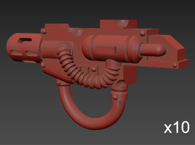 10 x Blight Terminator Melta Combination Guns in Smooth Fine Detail Plastic