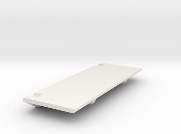 V1W: E-Plate or Battery Holder Left in White Natural Versatile Plastic