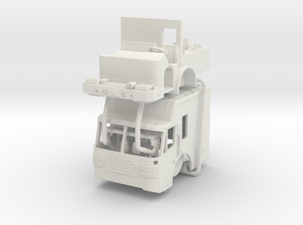 1/64 Palm Beach Ferrara Inferno Command Cab in White Natural Versatile Plastic