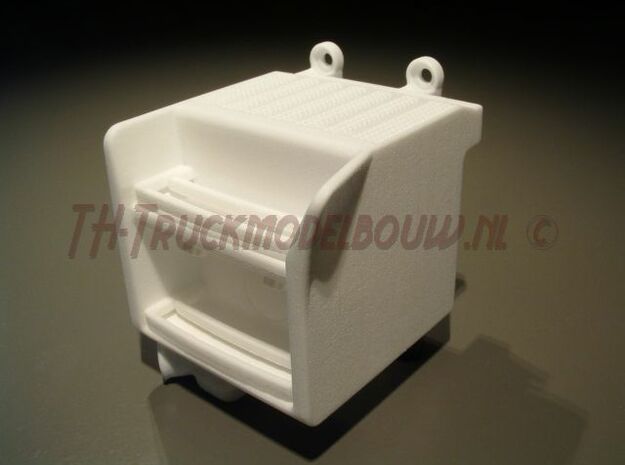 THM 00.4806 Batterybox with exhaust right  in White Processed Versatile Plastic