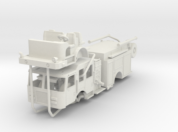 1/87 2014 Camden NJ KME Engine UPDATED in White Natural Versatile Plastic