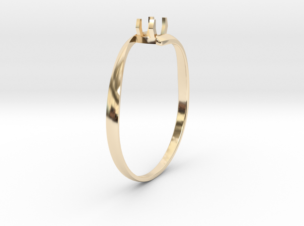 Engagement Ring Version 1 in 14K Yellow Gold