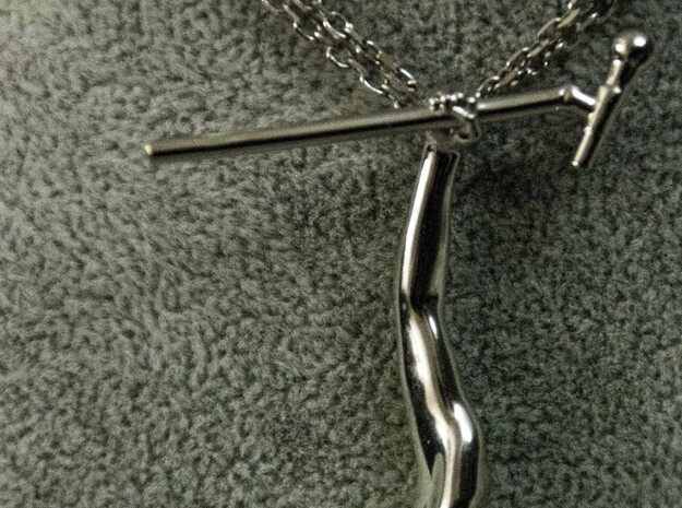 Freddie's arm [pendant] in Polished Silver