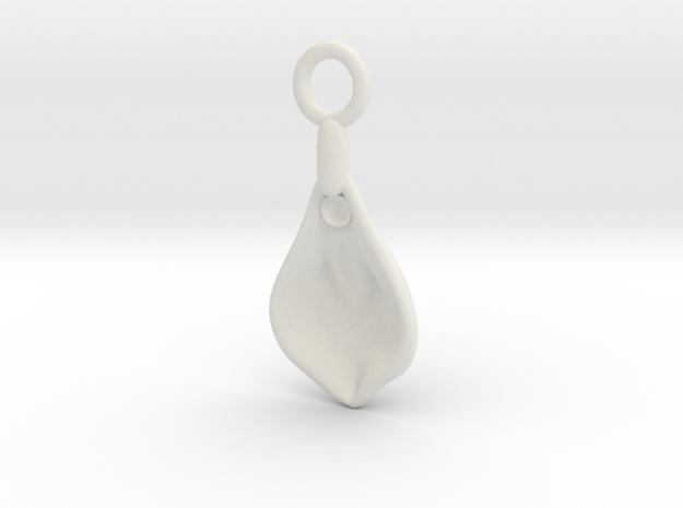 Cosplay Charm - Vulva (variant 3) in White Natural Versatile Plastic