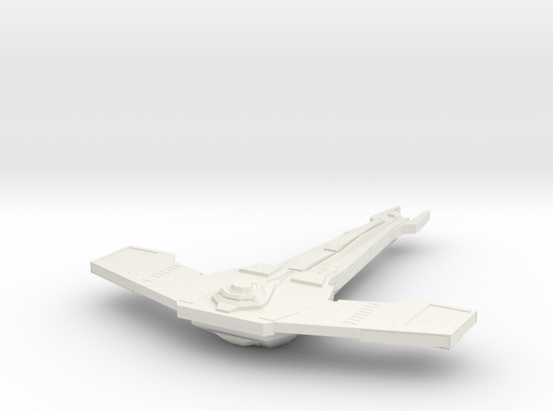 Cardassian Wargor class DattleCruiser in White Natural Versatile Plastic