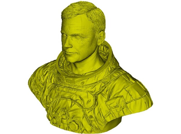 1/9 scale astronaut Neil Armstrong bust in Tan Fine Detail Plastic