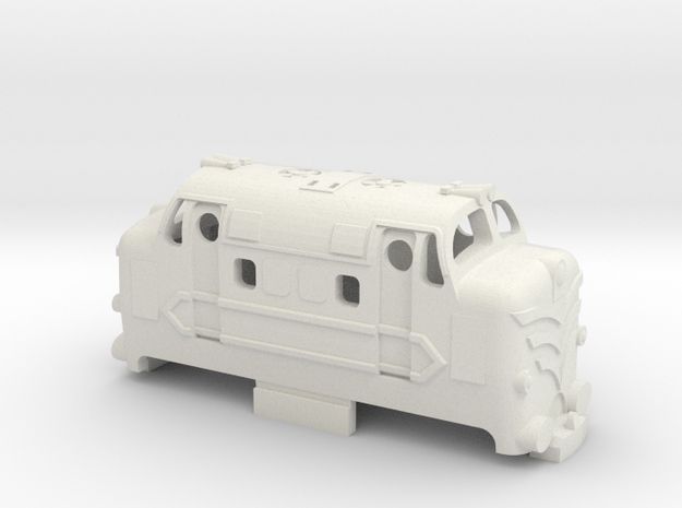 OO9 mini deltic prototype in White Natural Versatile Plastic