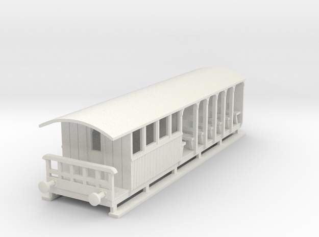 o-100-corringham-toastrack-composite-coach in White Natural Versatile Plastic