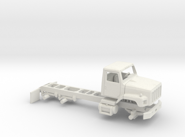 1/64 International S2600 Cab and Frame no Wheels in White Natural Versatile Plastic