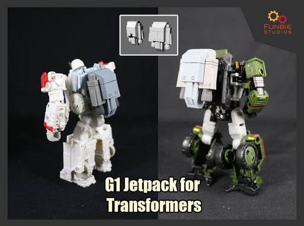 G1 Jetpack for Transformers in White Natural Versatile Plastic