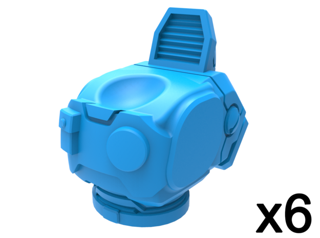 Infantry Torsos - Rugged Explorer x6 in Tan Fine Detail Plastic