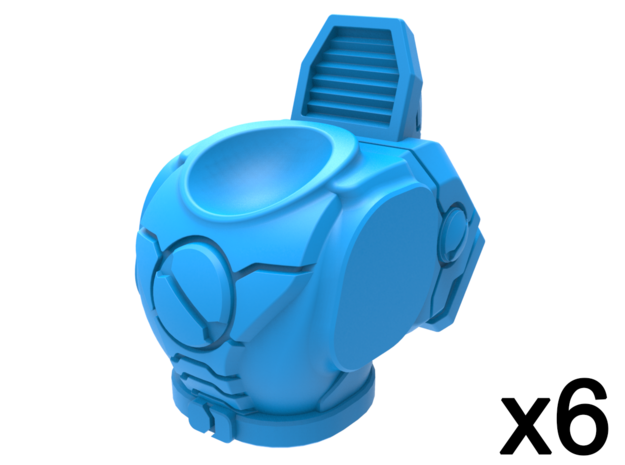 Infantry Torsos - Renegade Explorer x6 in Tan Fine Detail Plastic