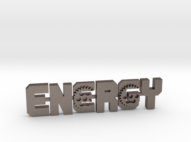 energy-Gear2 in Polished Bronzed-Silver Steel