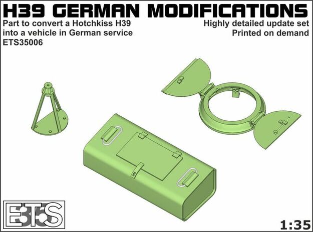 ETS35006 - German modifications for Hotchkiss (1) in Smoothest Fine Detail Plastic