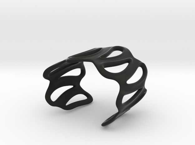 sinuous bracelet 64 in Black Natural Versatile Plastic