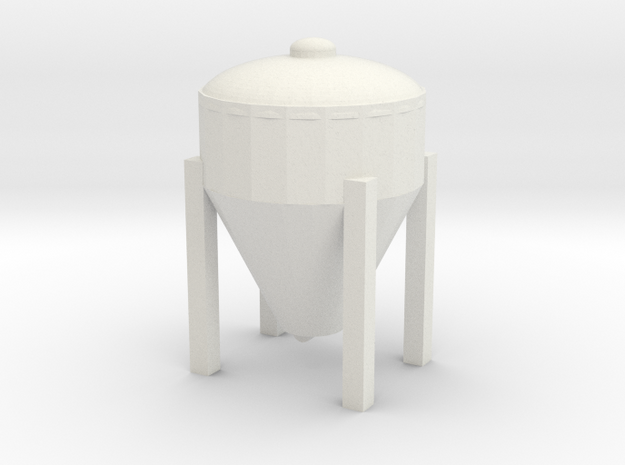 1/64 3d inductor tank  in White Natural Versatile Plastic