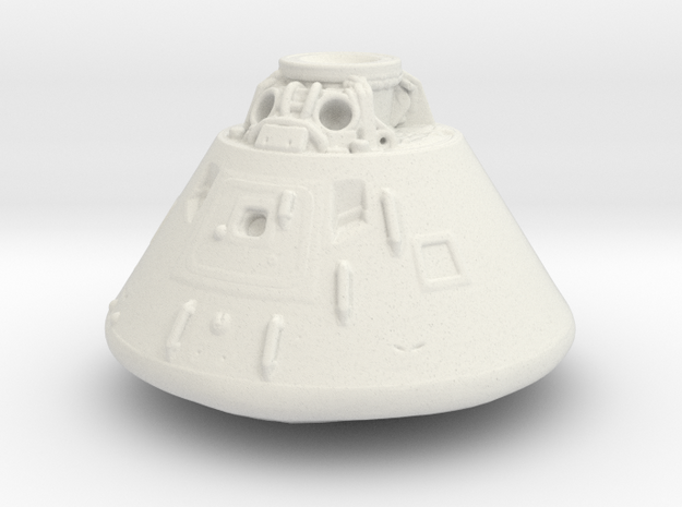 Apollo 11 Command Module in White Natural Versatile Plastic