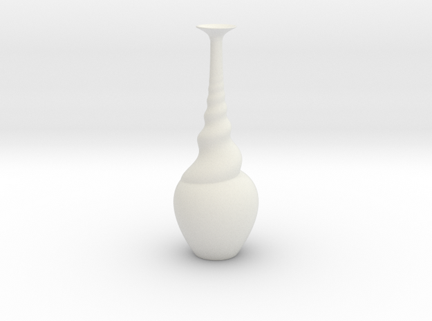 Vase 1218 in White Natural Versatile Plastic