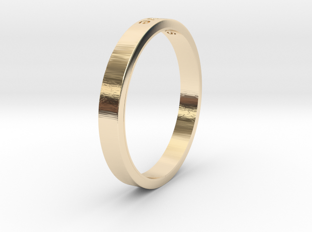 Love in 14K Yellow Gold: 6 / 51.5