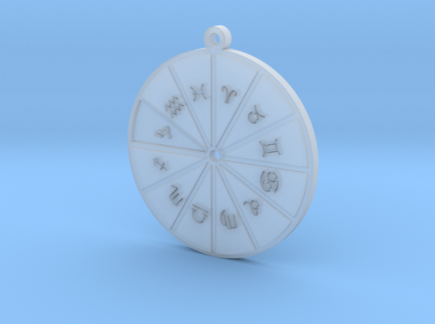 Capricorn - Zodiac Pendant in Smoothest Fine Detail Plastic