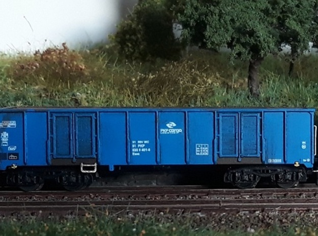 1:160-coal carriage-węglarka - 412w-4x in Smooth Fine Detail Plastic