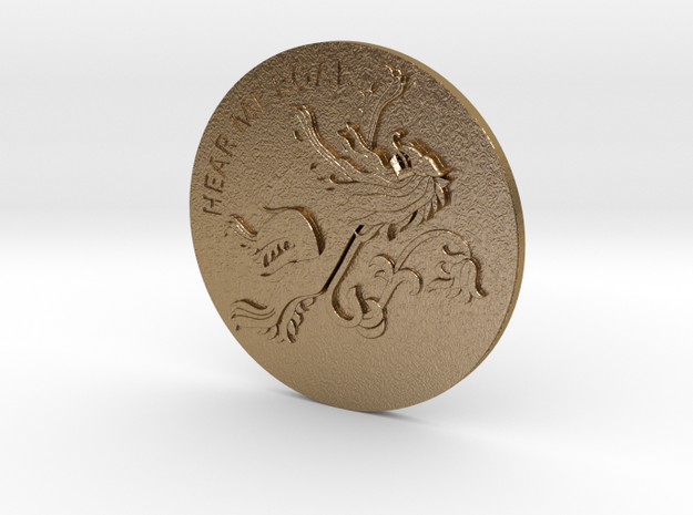 Lannister_coin2 in Polished Gold Steel
