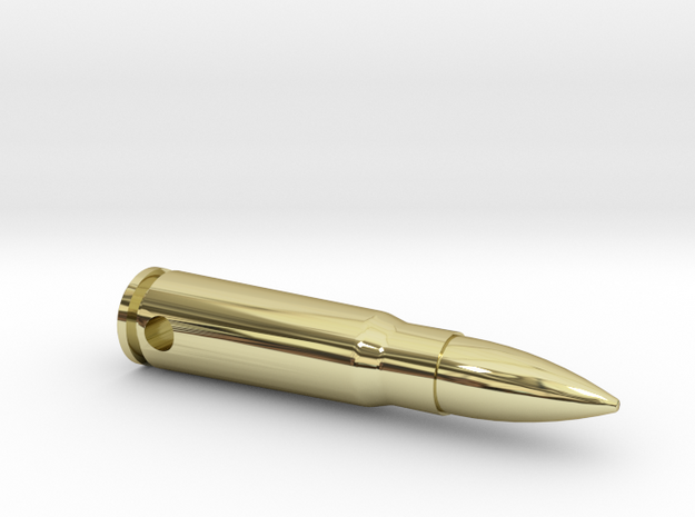 Bullet Design Neckless in 18k Gold Plated Brass