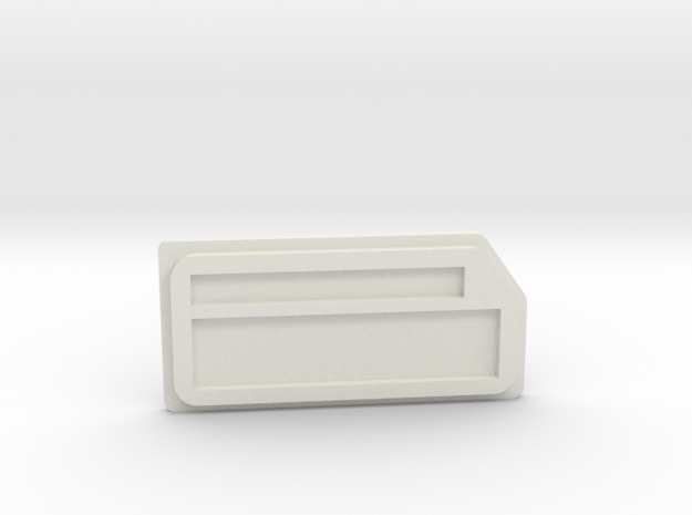 Prototype SX350 Box Mod Lid in White Natural Versatile Plastic