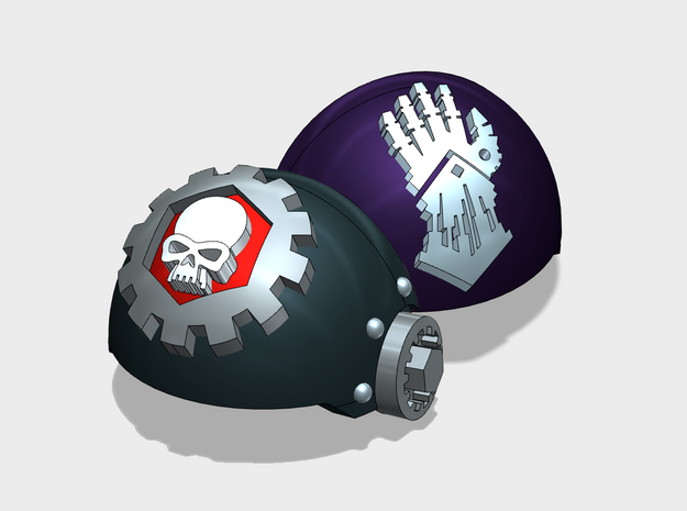 5x Clan Skullgear (C)- T:3a Tartaros Shoulder Sets in Tan Fine Detail Plastic