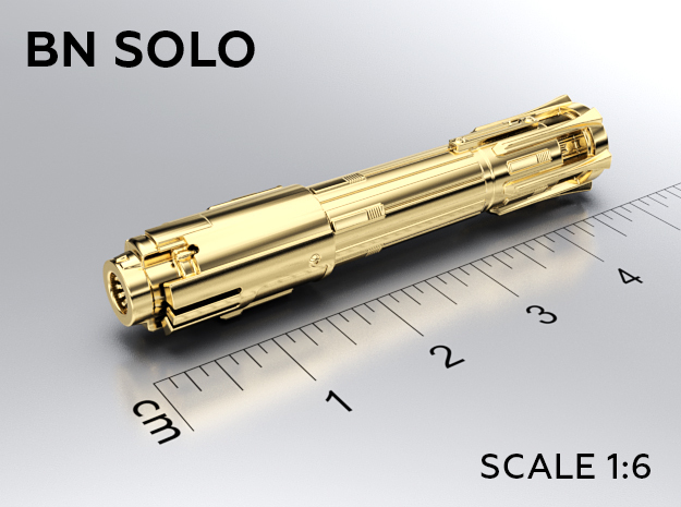 BN SOLO keychain in Natural Brass: Medium