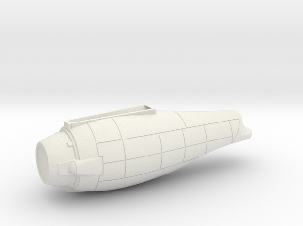 1/1000 Andor Class Secondary Hull in White Natural Versatile Plastic
