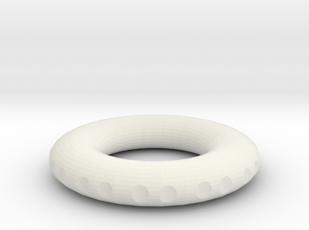 v3 rodin coil double edges 165x165x28,87mm in White Natural Versatile Plastic