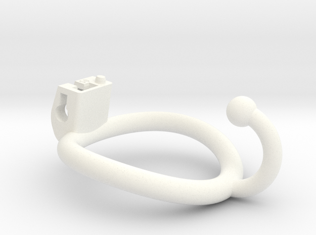Cherry Keeper Ring - 50mm Ball Hook in White Processed Versatile Plastic