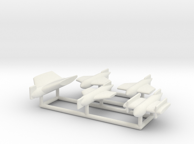 (1:72) DFS experimental bombs set in White Natural Versatile Plastic