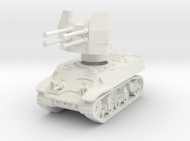 M3A3 with Flakvierling 38 1/48 in White Natural Versatile Plastic