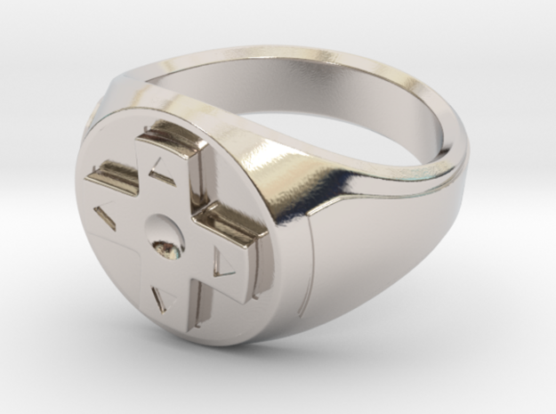 Controller Ring in Rhodium Plated Brass: 8 / 56.75
