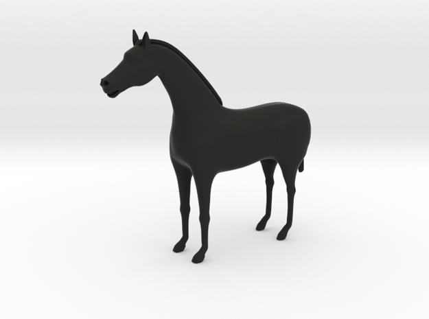horse in Black Natural Versatile Plastic