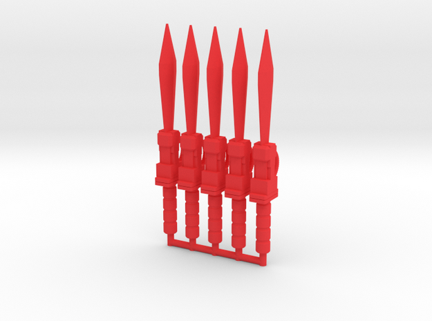 Acroglyan Energo Sword Pack in Red Processed Versatile Plastic