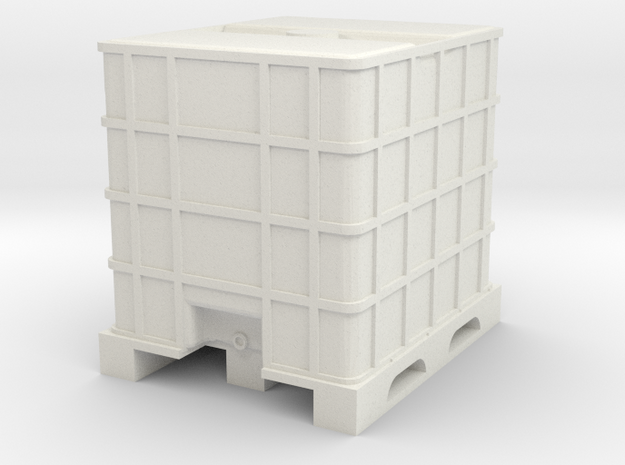 IBC Container Tank 1/24 in White Natural Versatile Plastic