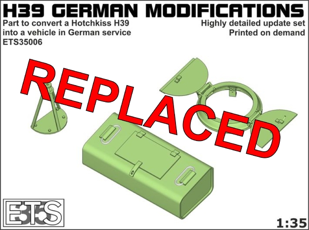 ETS35006 Hotchkiss H39 German modifications in Tan Fine Detail Plastic